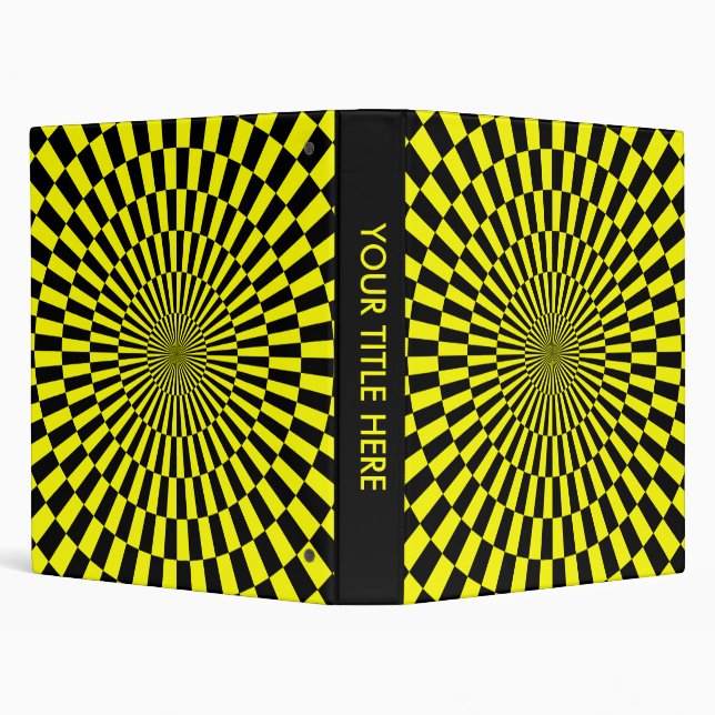 Op Art - Yellow and Black Binder (Background)