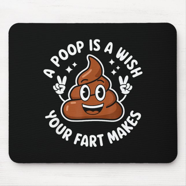 Op Emoticon A Op Is A Wish Your Fart Makes Gag Bir Mouse Pad (Front)