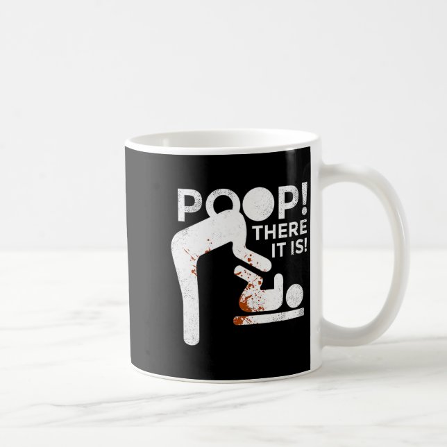 Op There It Is Mom Dad Baby Diaper Changing Funny  Coffee Mug (Right)
