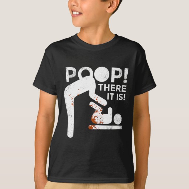 Op There It Is Mom Dad Baby Diaper Changing Funny  T-Shirt (Front)