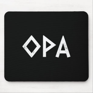 Opa Ancient Greek Pride Greek Flag Funny Greek Par Mouse Pad