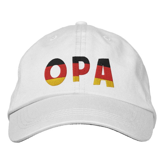 OPA German Grandfather Embroidered Cap (Front)