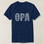 Opa Grandpa Father's Day Gift T-Shirt<br><div class="desc">Opas are super special. Here is everything you love about your grandpa rolled into one word... Opa. This t-shirt features an arrangement of all of your Opa's wonderful attributes coming together to form "OPA." Makes a wonderful Father's Day gift for your special Opa!</div>
