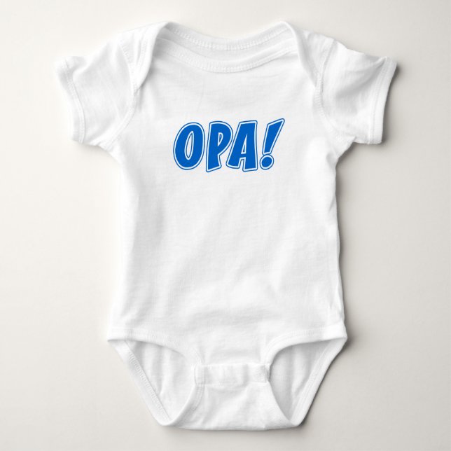 Opa Kids Design Baby Bodysuit (Front)