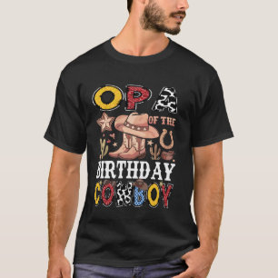 Opa Of The Birthday Cowboy Western Rodeo Opa T-Shirt