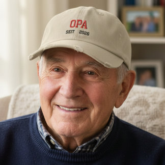 Opa seit 2026 - German grandpa Embroidered Hat
