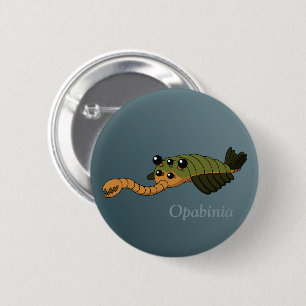 Opabinia- Prehistoric Animal 2 Inch Round Button