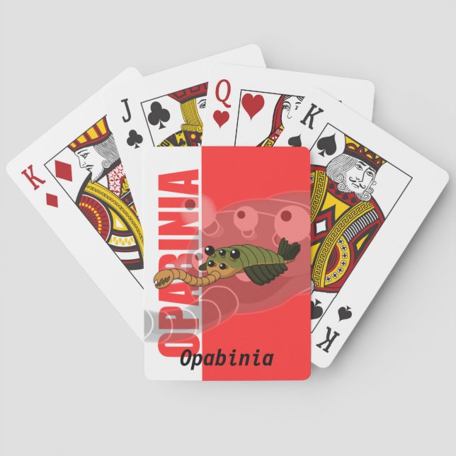 Opabinia Prehistoric Animal Playing Cards (Back)