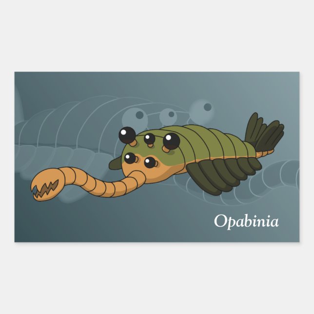 Opabinia- Prehistoric Animal Sticker (Front)