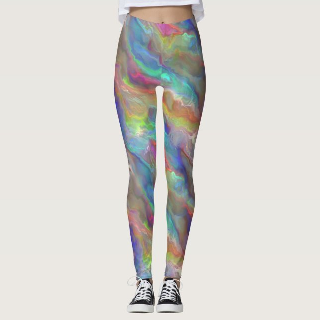 Opal Agate Layers Leggings (Front)