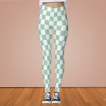 Opal and Honeydew Checkerboard Leggings<br><div class="desc">Opal and Honeydew Checkerboard</div>