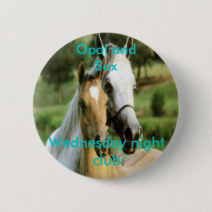 Opal and Sox, Wednesday night club 2 Inch Round Button