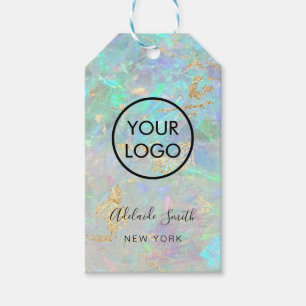 opal background boutique product gift tags