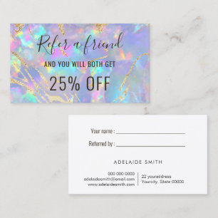 opal background referral card
