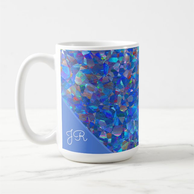 Opal Crystal Personalized Mug (Left)