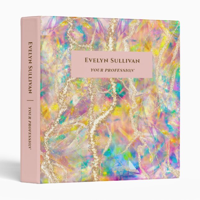 Opal design binder (Front/Spine)