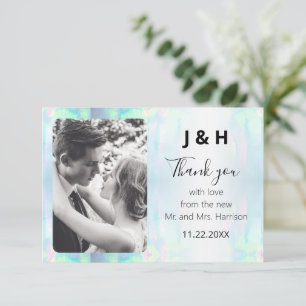 Opal Elegant Modern Photo Thank You 