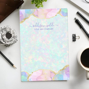 Opal Gemstone Pastel Modern Iridescent Business Post-it Notes