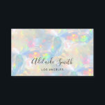 opal gemstone texture background business card<br><div class="desc">please note the holographic effect is not real,  but just simulated. I recommend light paper semi- gloss for better print results. Matte or black papers are not suitable for this design</div>