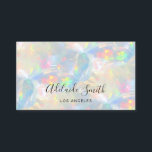 opal gemstone texture background business card<br><div class="desc">please note the holographic effect is not real,  but just simulated. I recommend light paper semi- gloss for better print results. Matte or black papers are not suitable for this design</div>