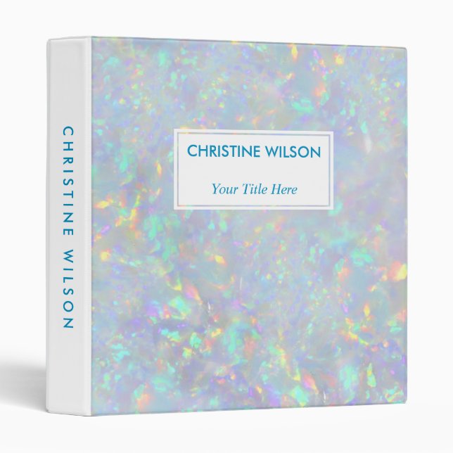 opal gemstone texture binder (Front/Spine)