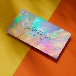 Opal Glitter Feminine Luxury Business Card