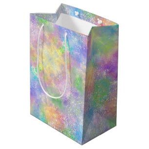 Opal Glitter Rainbow Medium Gift Bag