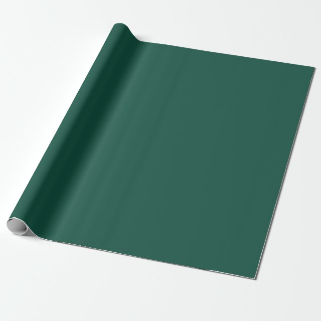 Opal Green Solid Colour Wrapping Paper (Unrolled)