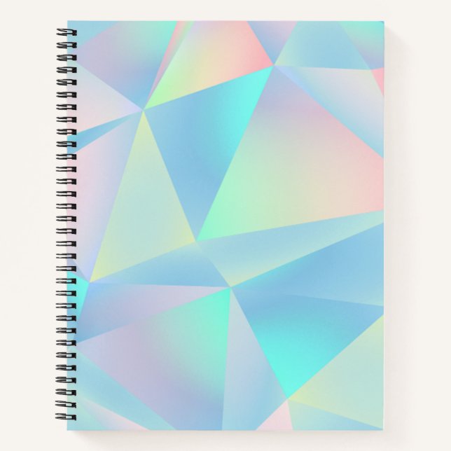 Opal Holographic Spiral Notebook (Front)