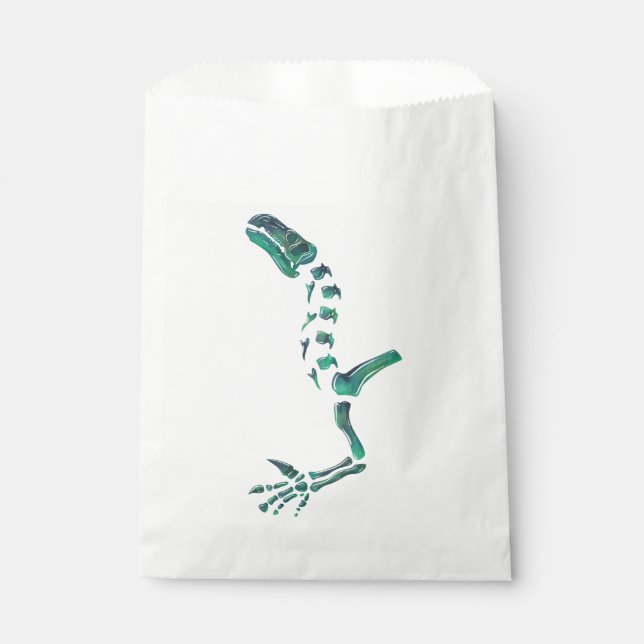 Opal Iguanodon Dinosaur Favour Bag (Front)