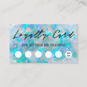 opal inspired texture loyalty card