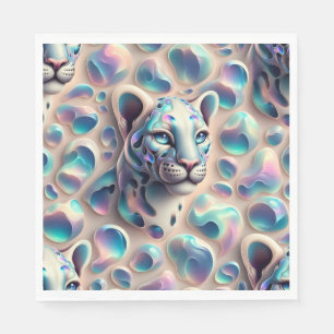 Opal Leopard Print Luxury Napkins