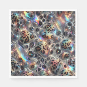 Opal Leopard Print Luxury Napkins