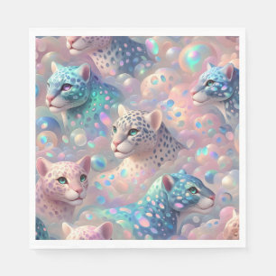 Opal Leopard Print Luxury Napkins