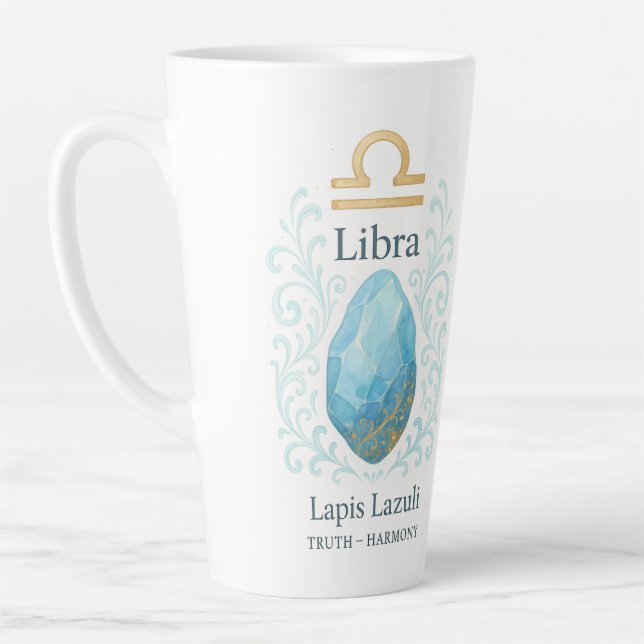 Opal Light – October’s Stone of Inner Peace Latte Mug (Left)