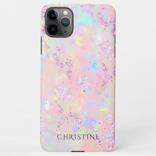 opal mineral design photo iPhone case (Back)