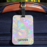 opal mineral photo luggage tag<br><div class="desc">opal texture luggage tag</div>