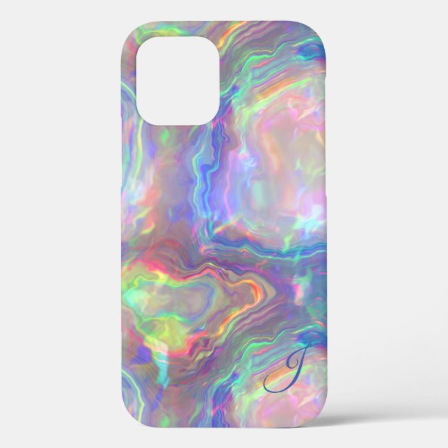 Opal Monogram Case-Mate iPhone Case (Back)