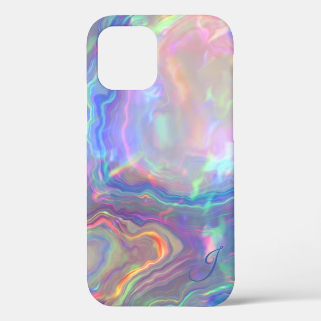 Opal Monogram Phone Case (Back)