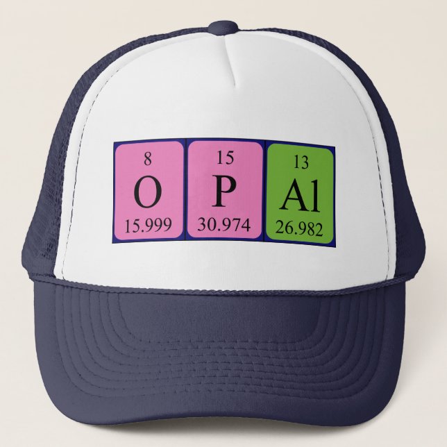 Opal periodic table name hat (Front)