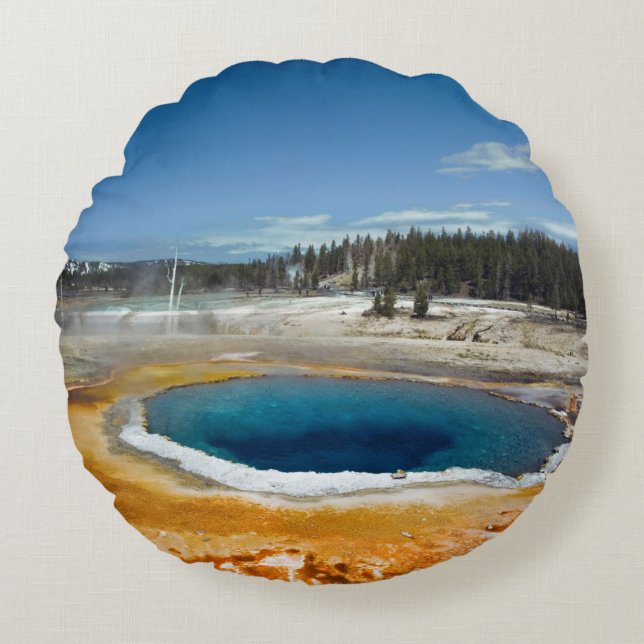 Opal Pool Round Pillow (Front)