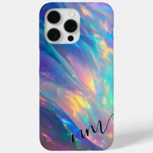 Opal Rainbow Glow - Elegant Iridescent Gemstone iPhone 15 Pro Max Case
