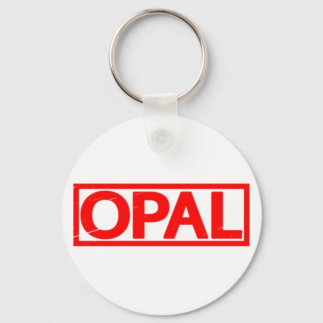 Opal Stamp Keychain (Front)