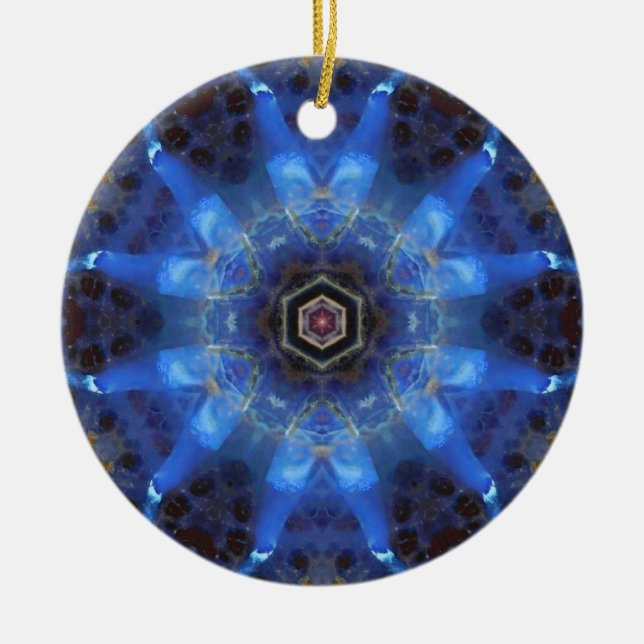 Opal Star Mandala Ornament (Front)