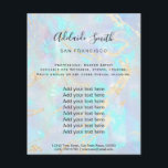 opal stone background flyer<br><div class="desc">beauty salon professional makeup artist flyer</div>