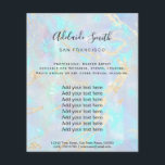 opal stone background flyer<br><div class="desc">beauty salon professional makeup artist flyer</div>