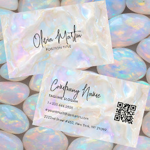 Opal  Stone Shimmer Business Card