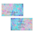 opal stone texture business card