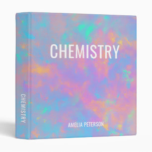 Opal Stone Texture Custom Chemistry School Binder