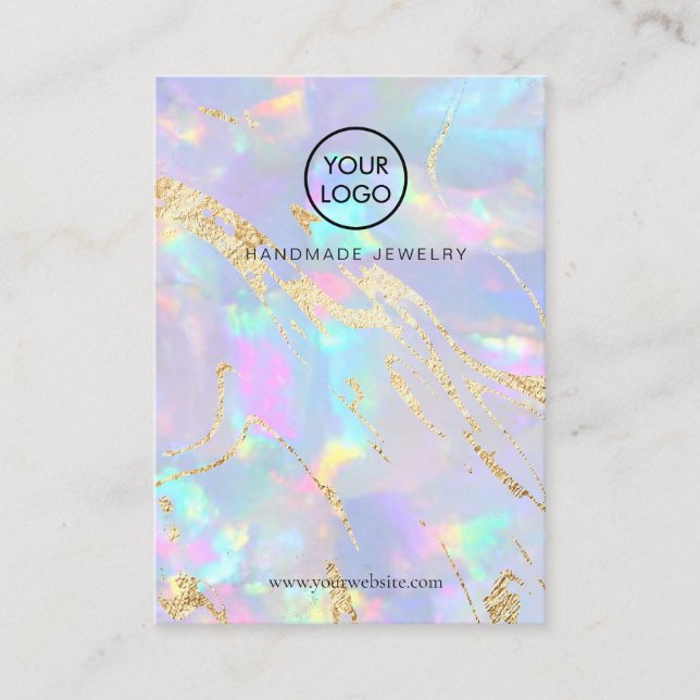 opal  texture design display card (Front)